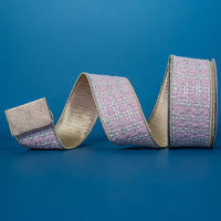 RIBBON TRES CHIC PINK AND GOLD ( 2 SIZES )
