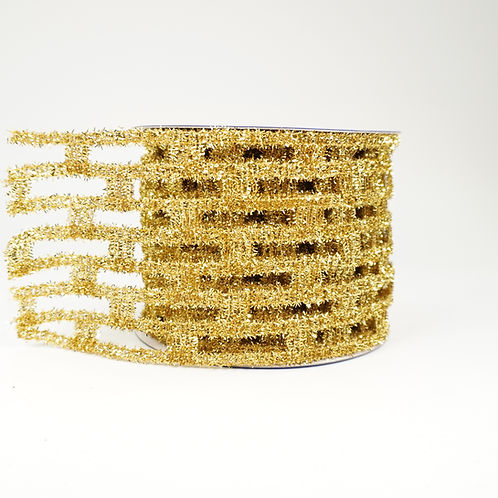 RIBBON CHRISTMAS CHIC 4X10YDS GOLD