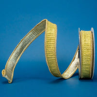 RIBBON PLEATED METALLIC GOLD ( 3 SIZES )