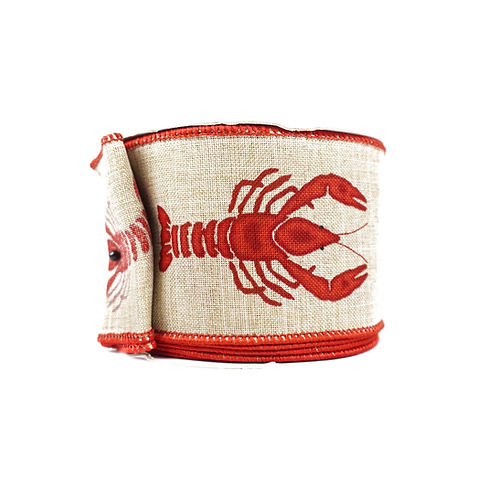 RIBBON 2.5X10YDS CRAWFISH NATURAL