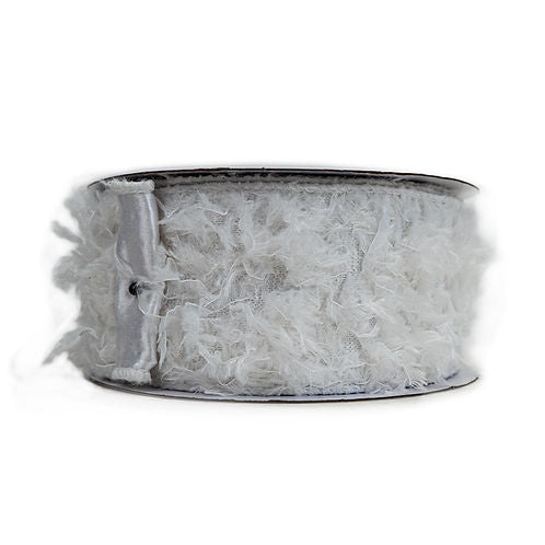 RIBBON FURRY WHITE ( 3 SIZES)