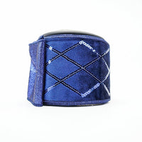 RIBBON DIAMOND SEQUIN 4X10YDS NAVY