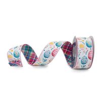 RIBBON EASTER EGGS PINK ( 2 SIZES)