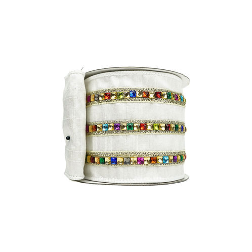 RIBBON KALEIDOSCOPE WHITE ( 2 SIZES )
