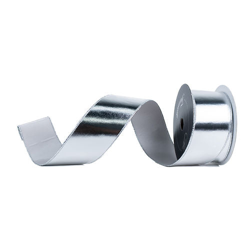 RIBBON METAL SHEEN SILVER ( 3 SIZES )