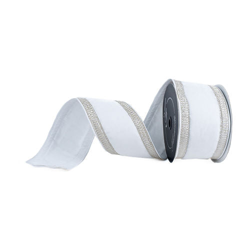 RIBBON 4" X 10YDS PLEATED BORDERS ( 2 COLORS )