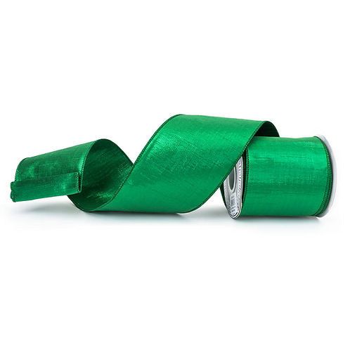 RIBBON 4" X 10YDS METALLIC DUPION ( 4 COLORS)