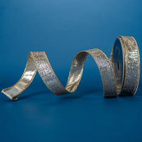 RIBBON GRAPHIC GLITTER PLATINUM ( 3 SIZES )