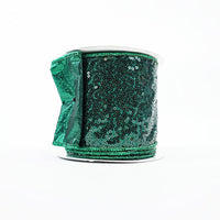RIBBON SEQUIN EMBROIDERY 4X10YDS GREEN