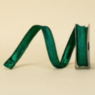 RIBBON PLEATED METALLIC EMERALD ( 3 SIZES )
