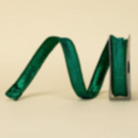RIBBON PLEATED METALLIC EMERALD ( 3 SIZES )