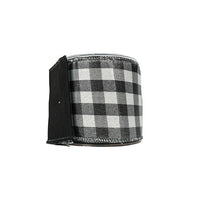RIBBON LUSTER CHECKS GREY (3 SIZES)