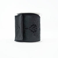 RIBBON DAMASK DUPIONI 4X10YDS BLACK
