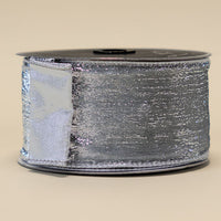RIBBON LAME VELVET SILVER ( 2 SIZES )