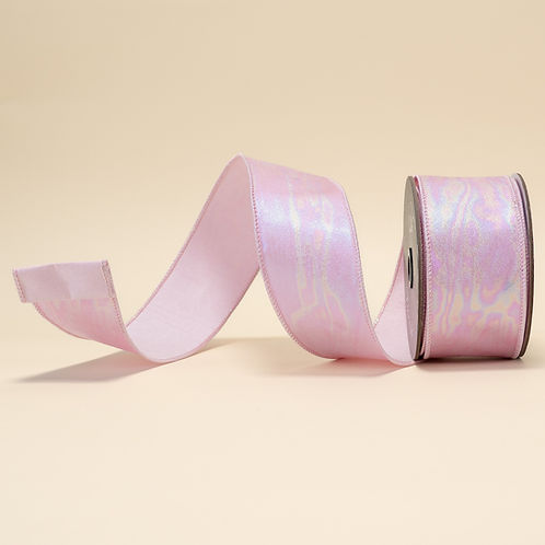 RIBBON 2.5" X 10YDS AURORA LIGHT PINK