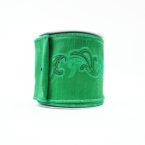RIBBON SEQUIN SCAN 4X10YDS GREEN