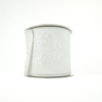 RIBBON DAMASK DUPIONI 4X10YDS WHITE