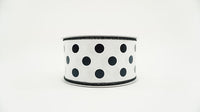 RIBBON FOIL DOTS 2.5X10 BLACK