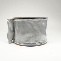 RIBBON DOUBLE SHEER 2.5X10YDS SILVER