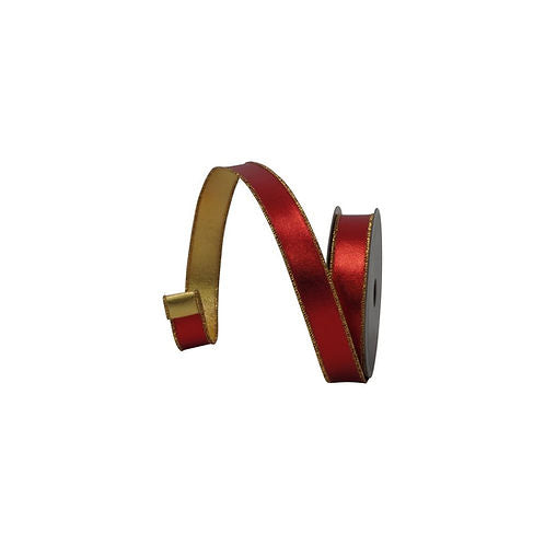 RIBBON MIRROR MIRROR RED AND GOLD ( 3 SIZES )