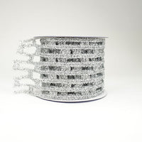 RIBBON CHRISTMAS CHIC 4X10YDS SILVER