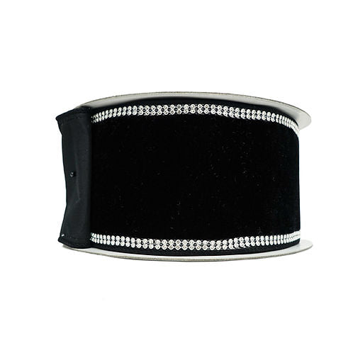RIBBON VELVET SPARKLE WITH BLACK (2 SIZES)
