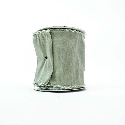 RIBBON DUPION SAGE GREEN (2 SIZES)