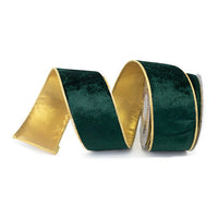 RIBBON PLUSH VELVET GREEN (2 SIZES)