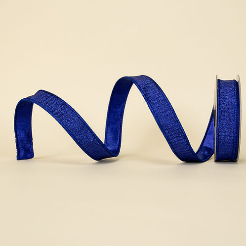 RIBBON PLEATED METALLIC ROYAL BLUE ( 2 SIZES )