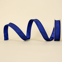 RIBBON PLEATED METALLIC ROYAL BLUE ( 2 SIZES )