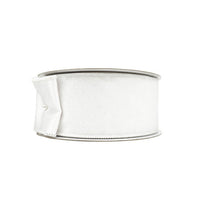 RIBBON VELVETEEN 2.5X10YDS WHITE