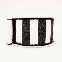 RIBBON GLITTER HORIZONTAL STRIPES 2.5X10YDS
