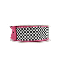 RIBBON MINI CHECKER WITH PINK AND WHITE (2 SIZES)