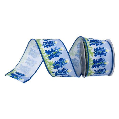 RIBBON 2.5" X 10YDS BLUEBONNETS BLUE