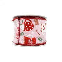 RIBBON 2.5X10YDS HOT COCOA PINK