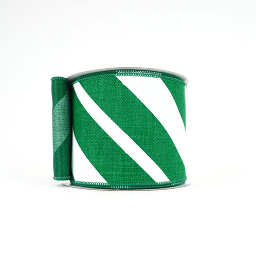 RIBBON CANDY CANE LANE EMERALD ( 2 SIZES)
