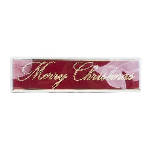 RIBBON VELVET MERRY CHRISTMAS ( 2 SIZES )