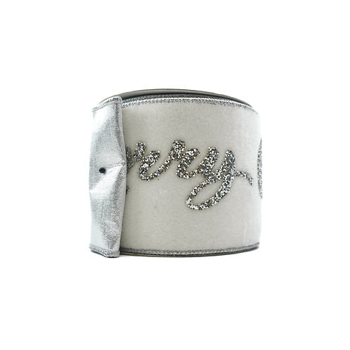 RIBBON VELVET MERRY CHRISTMAS 4X5YDS