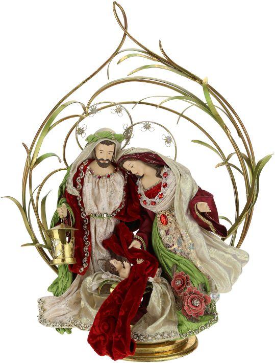 Holy Family with Creche - 29 Inches