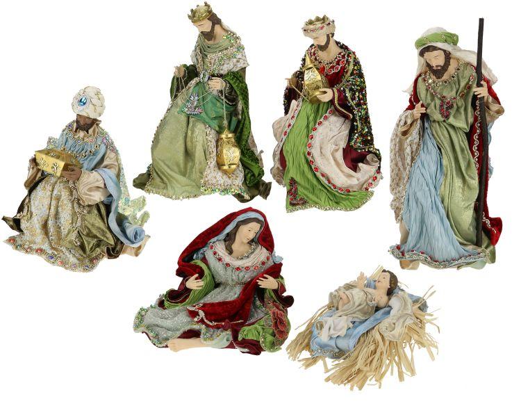 Traditional Nativity , Set of 6 - 13-27 Inches