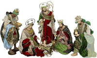 Nativity Scene,  Set of 6 - 14-53 Inches