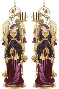 Standing Angel with Crechet, Assortment of 2 - 26 Inches