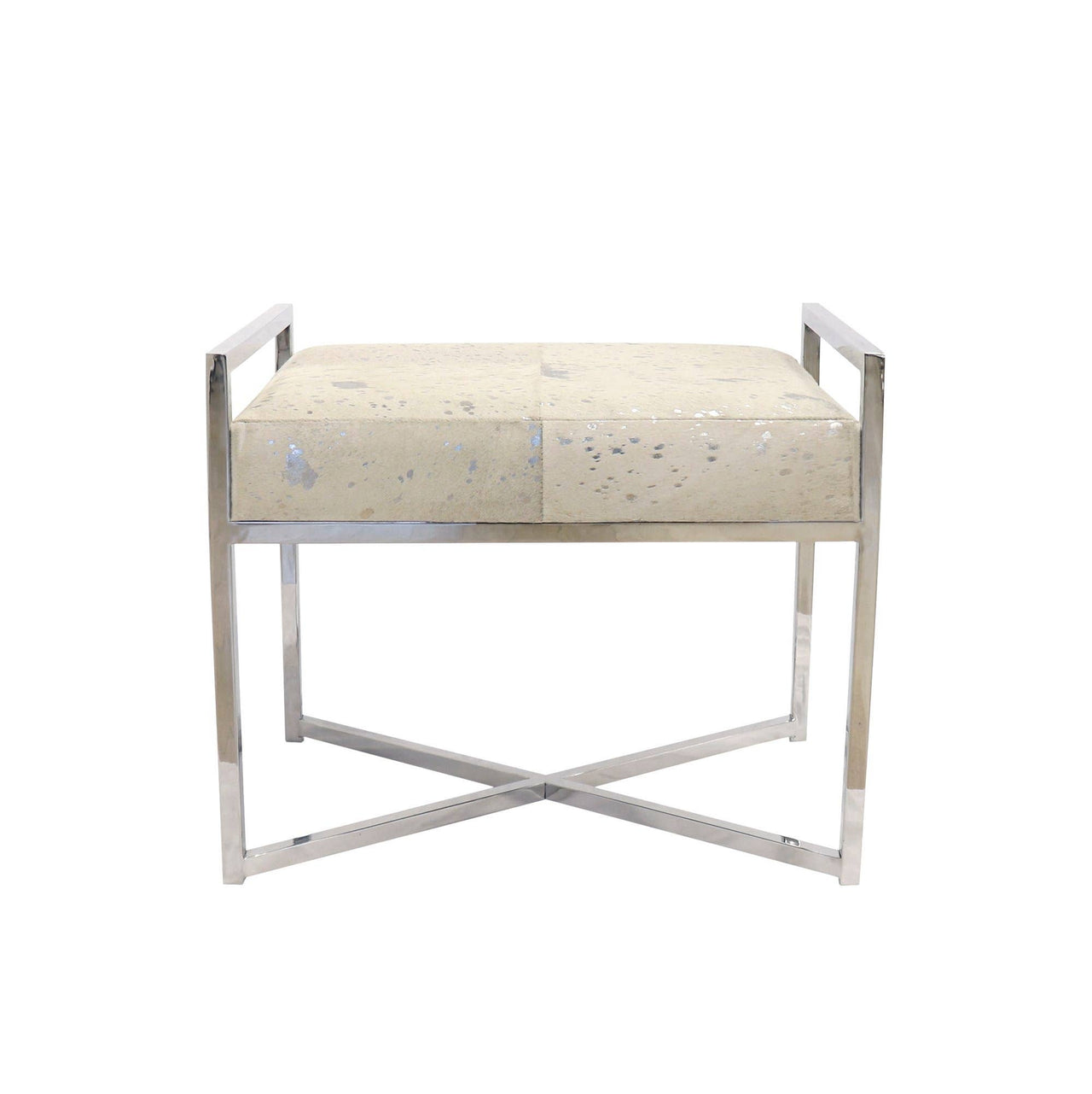Avril Safari Cowhide Bench