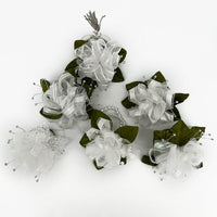 12 Piece Premade Basic Ribbon Corsages – 123070 PREMADE CORSAGE BASIC ASST 12 PC