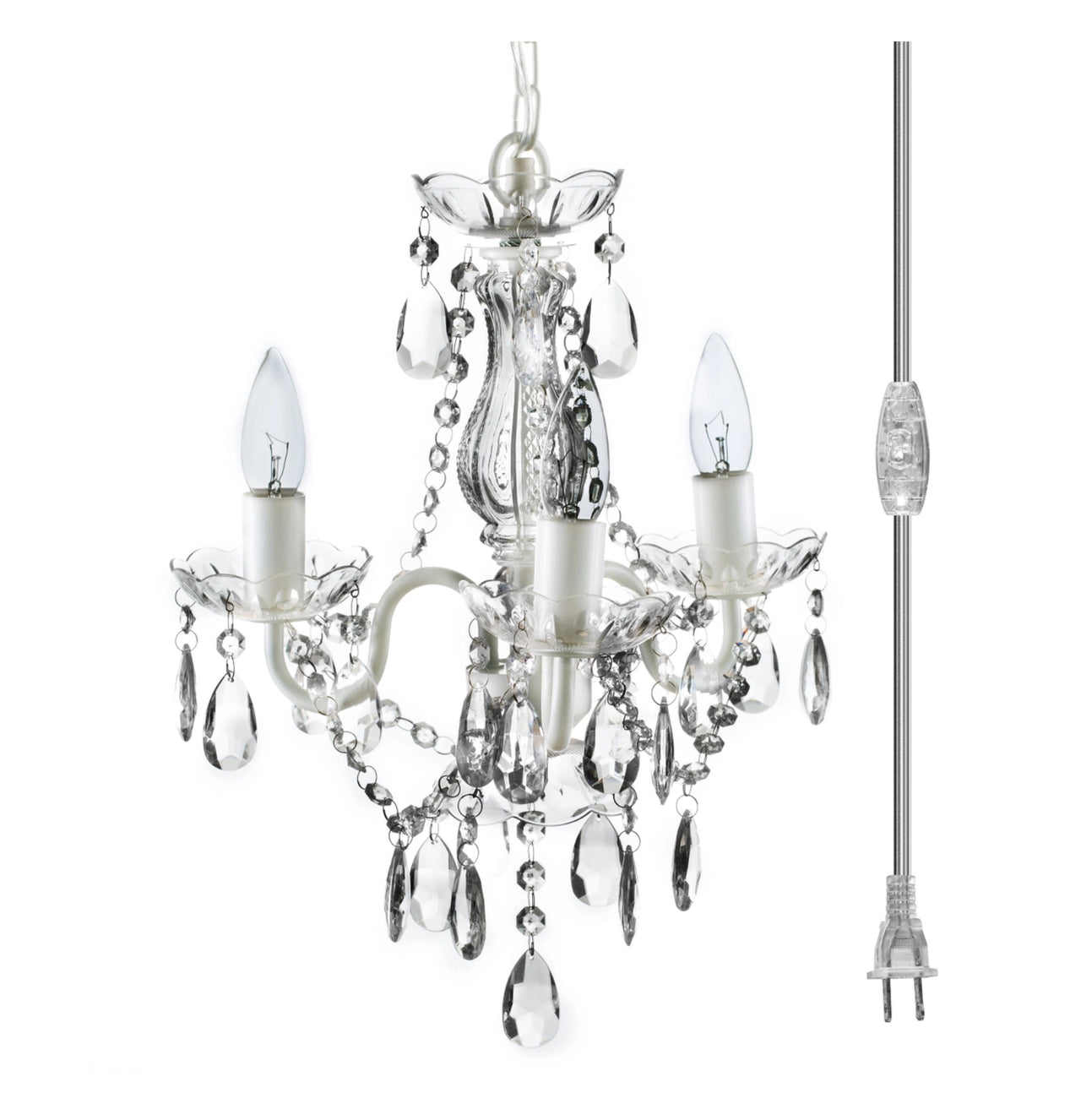 Melody 3 Light Crystal Chandelier