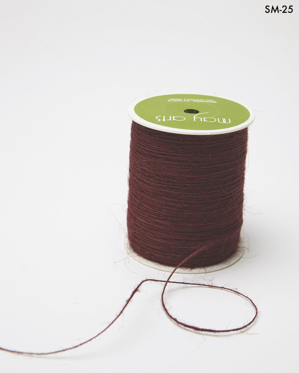 1 Millimeter 100% Jute Burlap String Cord Ribbon – SM-25 Marsala