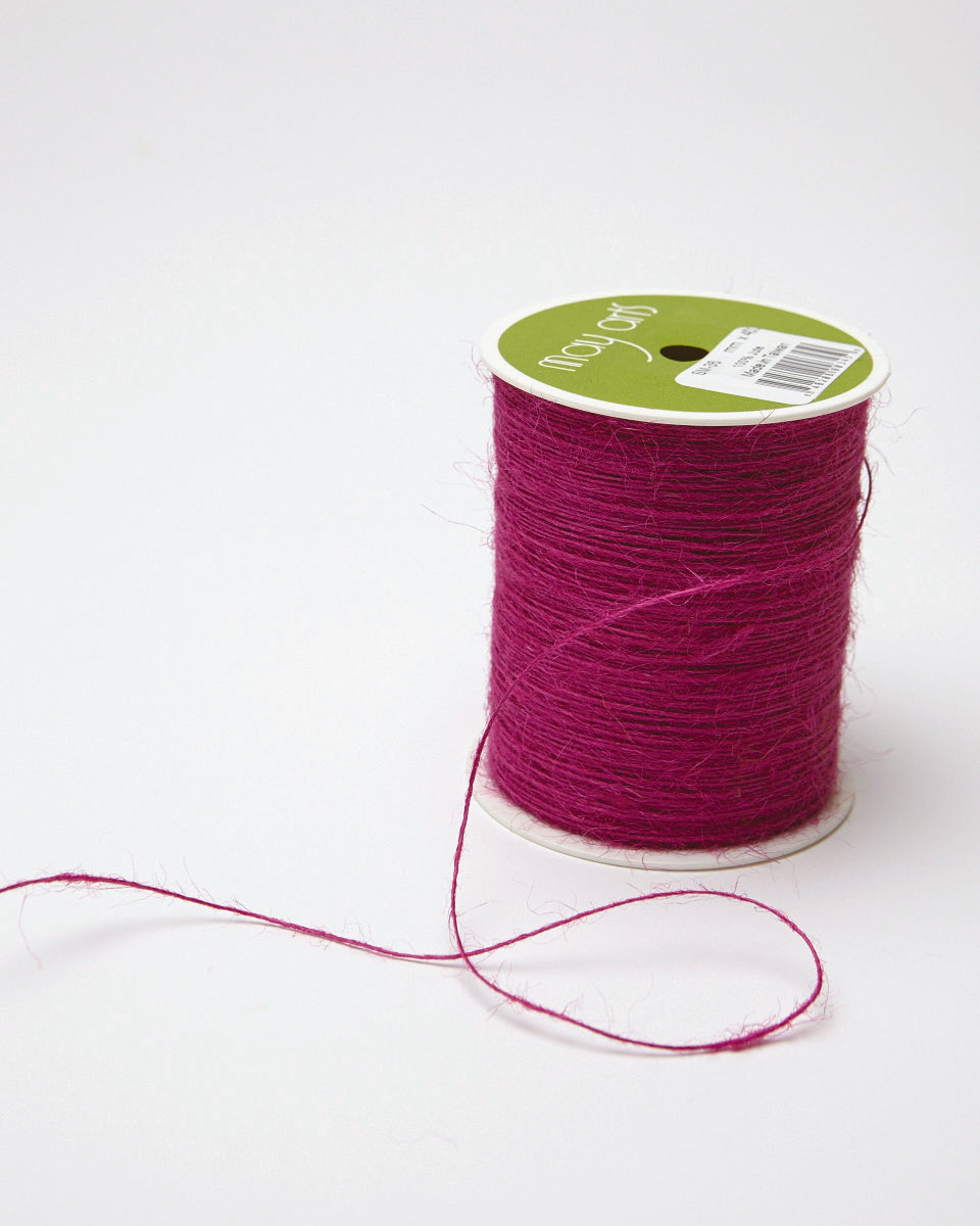 1 Millimeter 100% Jute Burlap String Cord Ribbon – SM-36 Grape