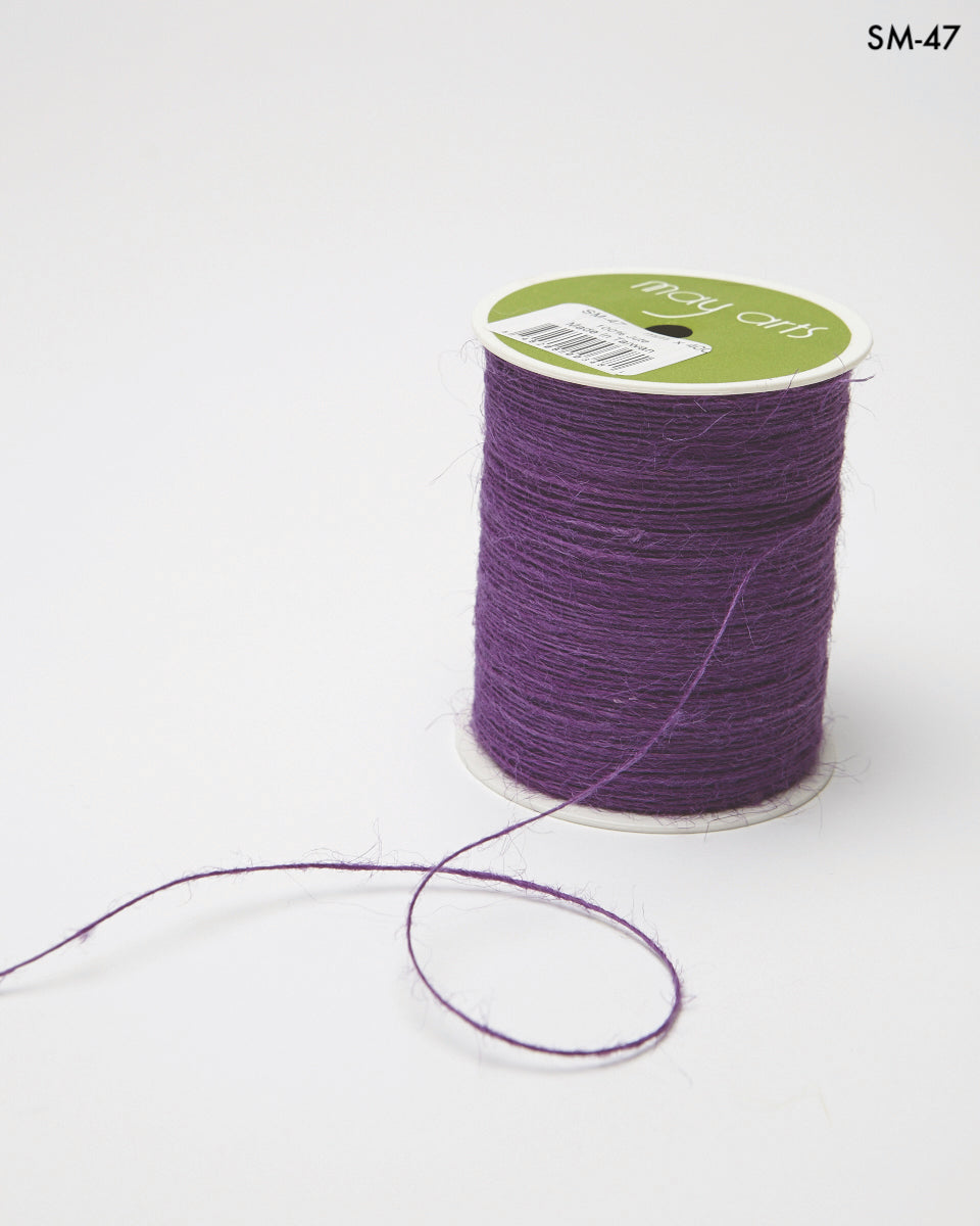 1 Millimeter 100% Jute Burlap String Cord Ribbon – SM-47 Violet