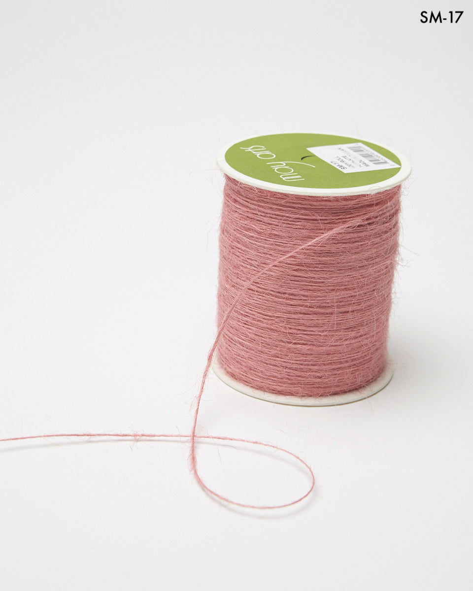 1 Millimeter 100% Jute Burlap String Cord Ribbon – SM-17 Pink