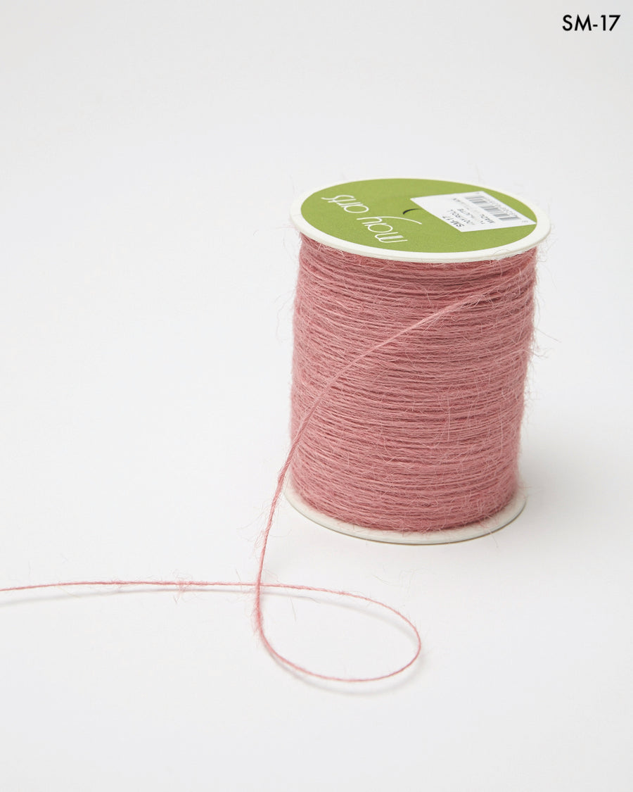 1 Millimeter 100% Jute Burlap String Cord Ribbon – SM-17 Pink